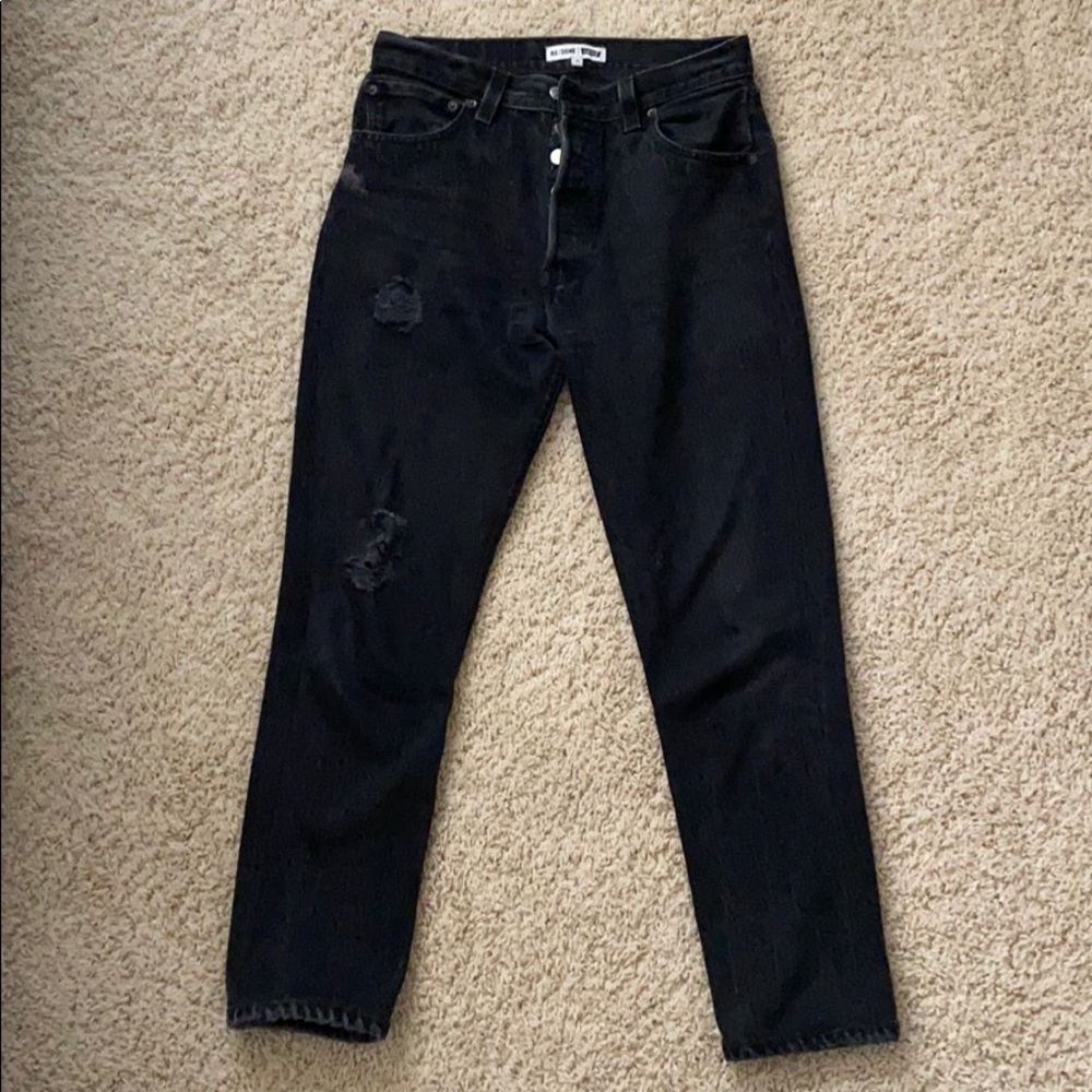 RE/DONE Levi’s High Rise Ankle Crop Jeans